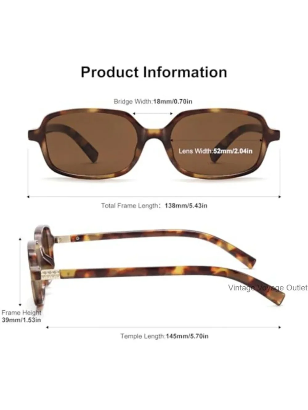Retro Y2K Rectangle Sunglasses for Men Women UV Protection Lightweight